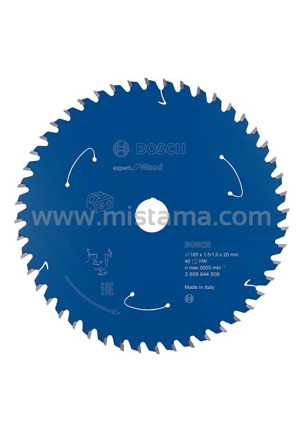 Tarcza pilarska 165/20mm Expert for Wood BOSCH (48 zębów) do pilarek aku 