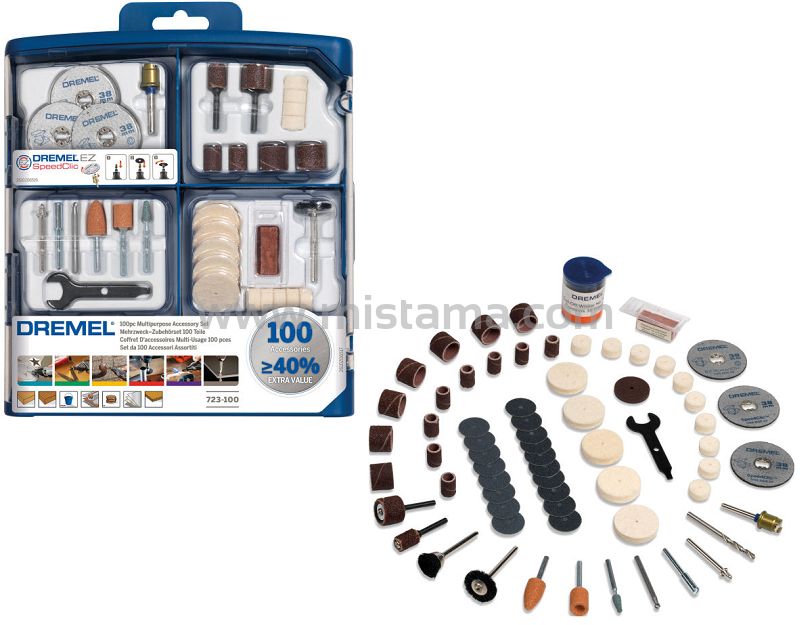 100-elementowy zestaw akcesoriów 723 EZ SpeedClic DREMEL