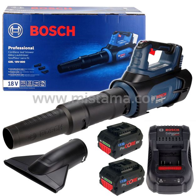 Dmuchawa akumulatorowa GBL 18V-800 BOSCH 2x8,0Ah