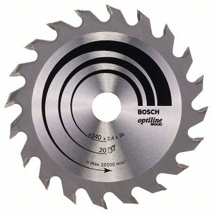 Tarcza pilarska 140/20mm Optiline Wood BOSCH (20 zębów)