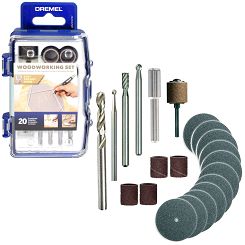 20 elementowy zestaw akcesoriów 681 DREMEL (do drewna)