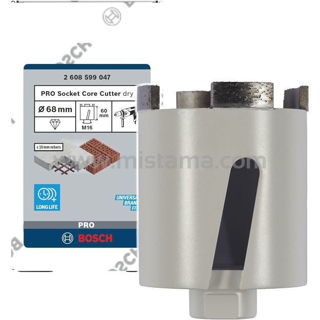 Koronka diamentowa B4U do gniazd 68mm BOSCH PRO (chwyt M16)