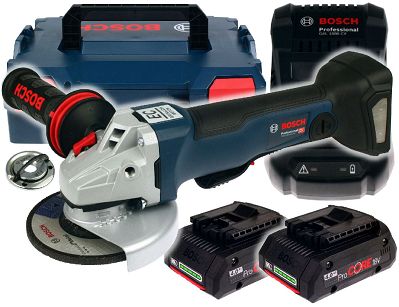 Szlifierka kątowa GWS 18V-10 PC BOSCH 2x4,0Ah L-BOXX