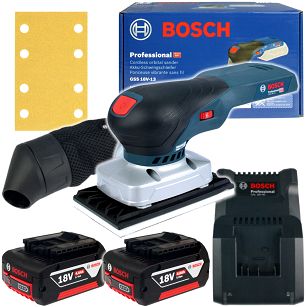 Szlifierka oscylacyjna GSS 18V-13 BOSCH 2x4,0Ah