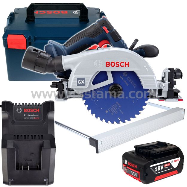 Pilarka tarczowa 57mm GKS 18V-57-2 GX BOSCH BEZSZCZOTKOWA  L-BOXX 1x5,0Ah