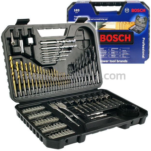 Zestaw 103szt. wierteł i końcówek BOSCH