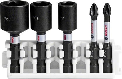 Zestaw 5 nasadek i końcówek Impact Control BOSCH