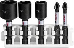 Zestaw 5 nasadek i końcówek Impact Control BOSCH