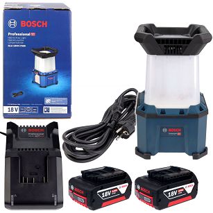 Lampa akumulatorowa 360° 18V 230V GLA 18VH-7500 BOSCH 2x4,0Ah