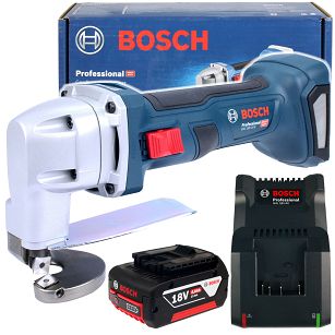 Nożyce do blachy GSC 18V-16 E BOSCH 1x4,0Ah