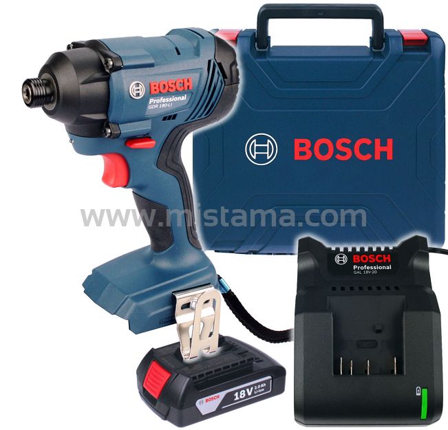 Zakrętarka udarowa 160Nm GDR 18V-160 BOSCH 1x2,0Ah + walizka