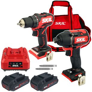 Wkrętarka 3065 SKIL + zakrętarka udarowa 3225 SKIL 2x2,0Ah BEZSZCZOTKOWA