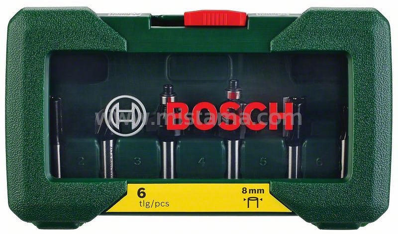 Zestaw 6 frezów HM 8mm BOSCH
