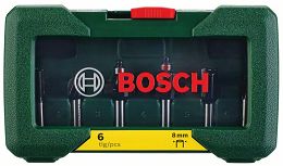 Zestaw 6 frezów HM 8mm BOSCH