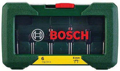 Zestaw 6 frezów HM 8mm BOSCH