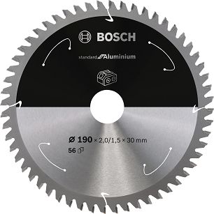 Tarcza pilarska 190/30mm Standard for Aluminium BOSCH (56 zębów) do pilarek aku