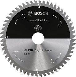 Tarcza pilarska 190/30mm Standard for Aluminium BOSCH (56 zębów) do pilarek aku