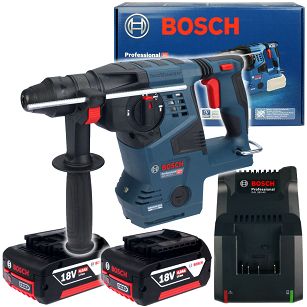 Akumulatorowy młot GBH 18V-28 C BOSCH 2x4,0Ah