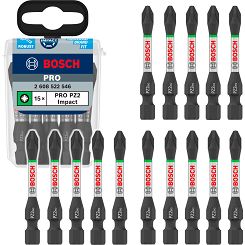 Klinga bit PZ2 55 mm IMPACT BOSCH PRO zestaw 15 szt.