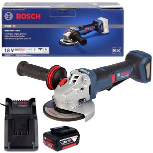 Szlifierka kątowa GWS 18V-11 PS BOSCH 1x4,0Ah z obrotową rękojeścią