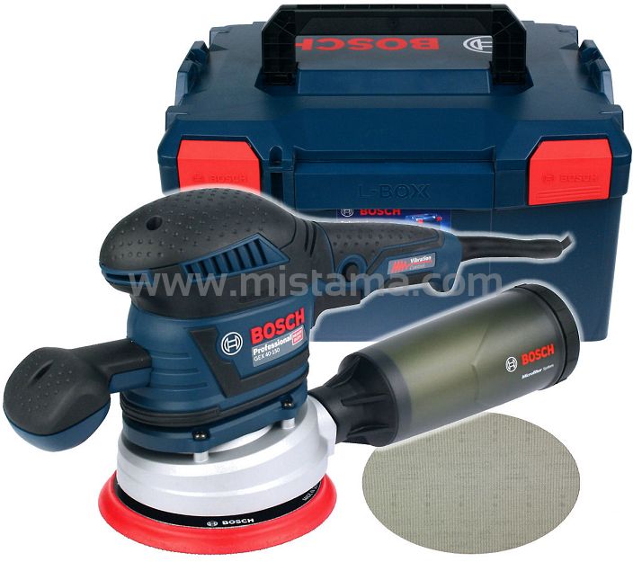 Szlifierka mimośrodowa 400W GEX 40-150 BOSCH L-BOXX