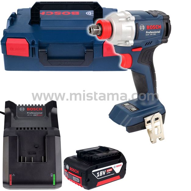Klucz udarowy 285 Nm GDX 18V-285 BOSCH 1x4,0Ah L-BOXX