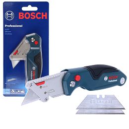 Nóż składany z ostrzem trapezowym SK5 BOSCH Professional + 3 ostrza