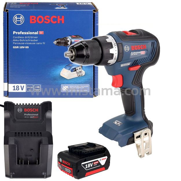Wkrętarka 55Nm GSR 18V-55 BOSCH 1x5,0Ah