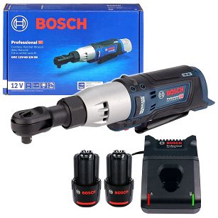 Kątowy klucz grzechotkowy 3/8" GRC 12V-60 SN BOSCH 2x2,0Ah