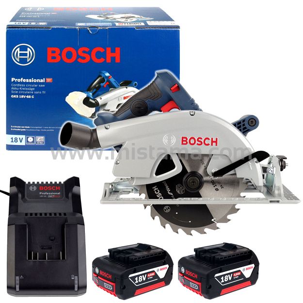 Pilarka tarczowa GKS 18V-68 C BOSCH BITURBO 2x4,0Ah