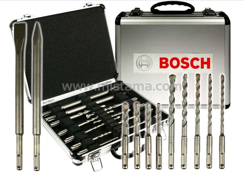 Zestaw 11 wierteł i dłut SDS-Plus BOSCH + walizka