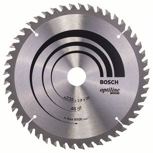 Tarcza pilarska 235/30mm Optiline Wood BOSCH (48 zębów)