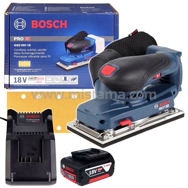 Szlifierka oscylacyjna GSS 18V-18 BOSCH 1x4,0Ah