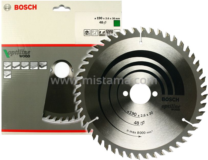 Tarcza pilarska 190/30mm Optiline Wood BOSCH (48 zębów)