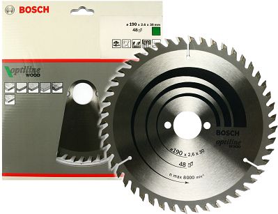 Tarcza pilarska 190/30mm Optiline Wood BOSCH (48 zębów)