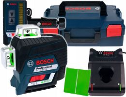 Laser GLL 3-80 CG BOSCH L-BOXX + odbiornik LR7