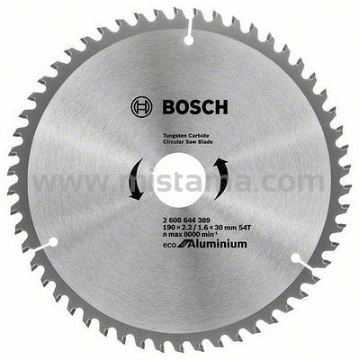 Tarcza pilarska 190/30mm Eco for Aluminium BOSCH (54 zęby)