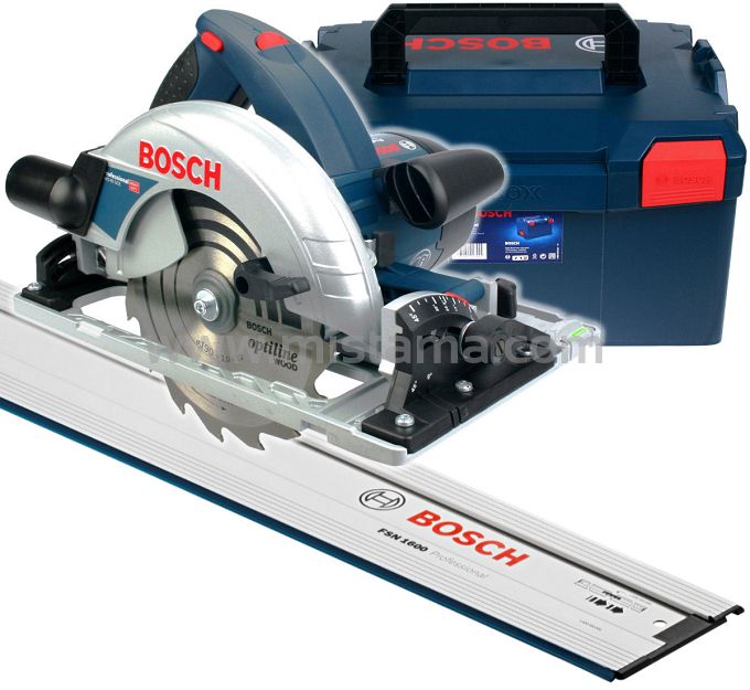 Pilarka tarczowa GKS 65 GCE BOSCH L-BOXX + szyna FSN 1600