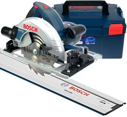 Pilarka tarczowa GKS 65 GCE BOSCH L-BOXX + szyna FSN 1600
