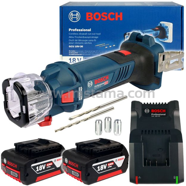 Szlifierka wysokoobrotowa GCU 18V-30 BOSCH 2x4,0Ah
