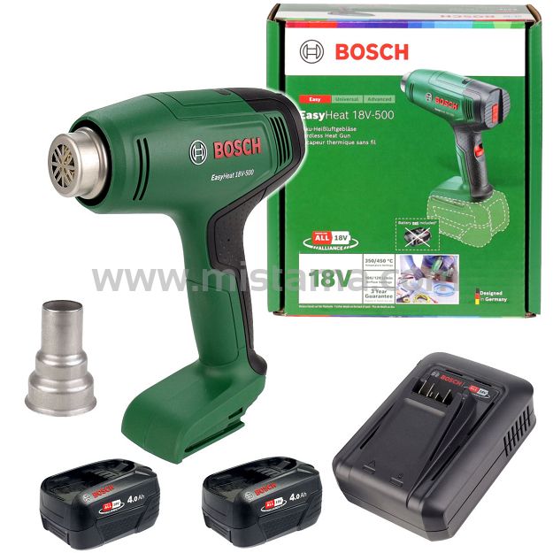 Opalarka EasyHeat 18V-500 BOSCH 2x4,0Ah