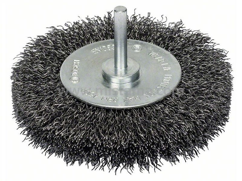 Szczotka tarczowa druciana 100mm BOSCH (drut falisty)
