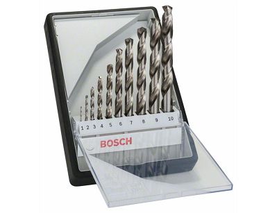 Zestaw 10 wierteł HSS-G do metalu ROBUST Line BOSCH