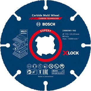 Tarcza widiowa 115mm Carbide Multi Wheel X-LOCK BOSCH EXPERT