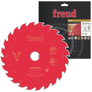 Tarcza piła widiowa 216/30 mm, 24 zęby FR16W001TC FREUD do drewna, MDF