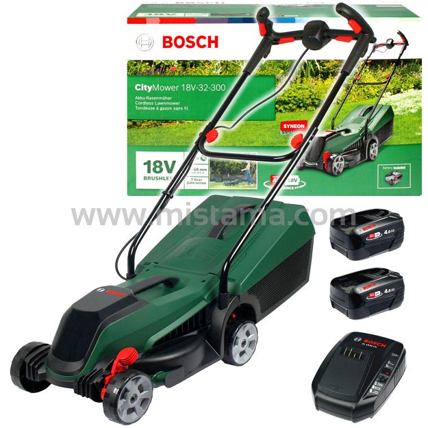 Kosiarka akumulatorowa 18V CITYMOWER 18V-32-300 BOSCH 2x4,0Ah