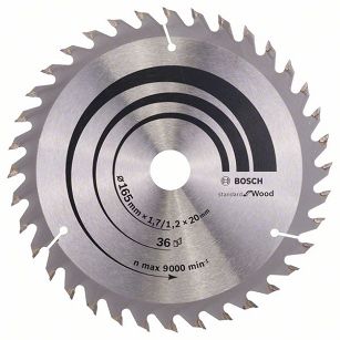 Tarcza pilarska 165/20mm Optiline Wood BOSCH (36 zębów)