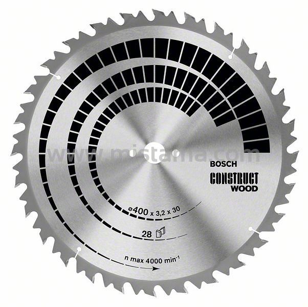 Tarcza pilarska 400/30mm Construct Wood BOSCH (28 zębów)