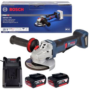 Szlifierka kątowa GWS 18V-11 PS BOSCH 2x4,0Ah z obrotową rękojeścią
