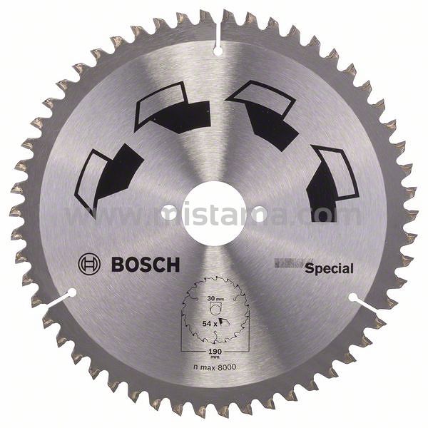 Tarcza pilarska 190/30mm Special BOSCH (54 zęby)